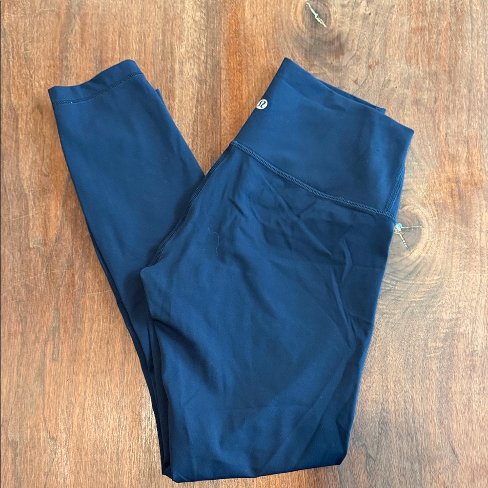 Lululemon Navy High-Rise Performance Leggings, 25"